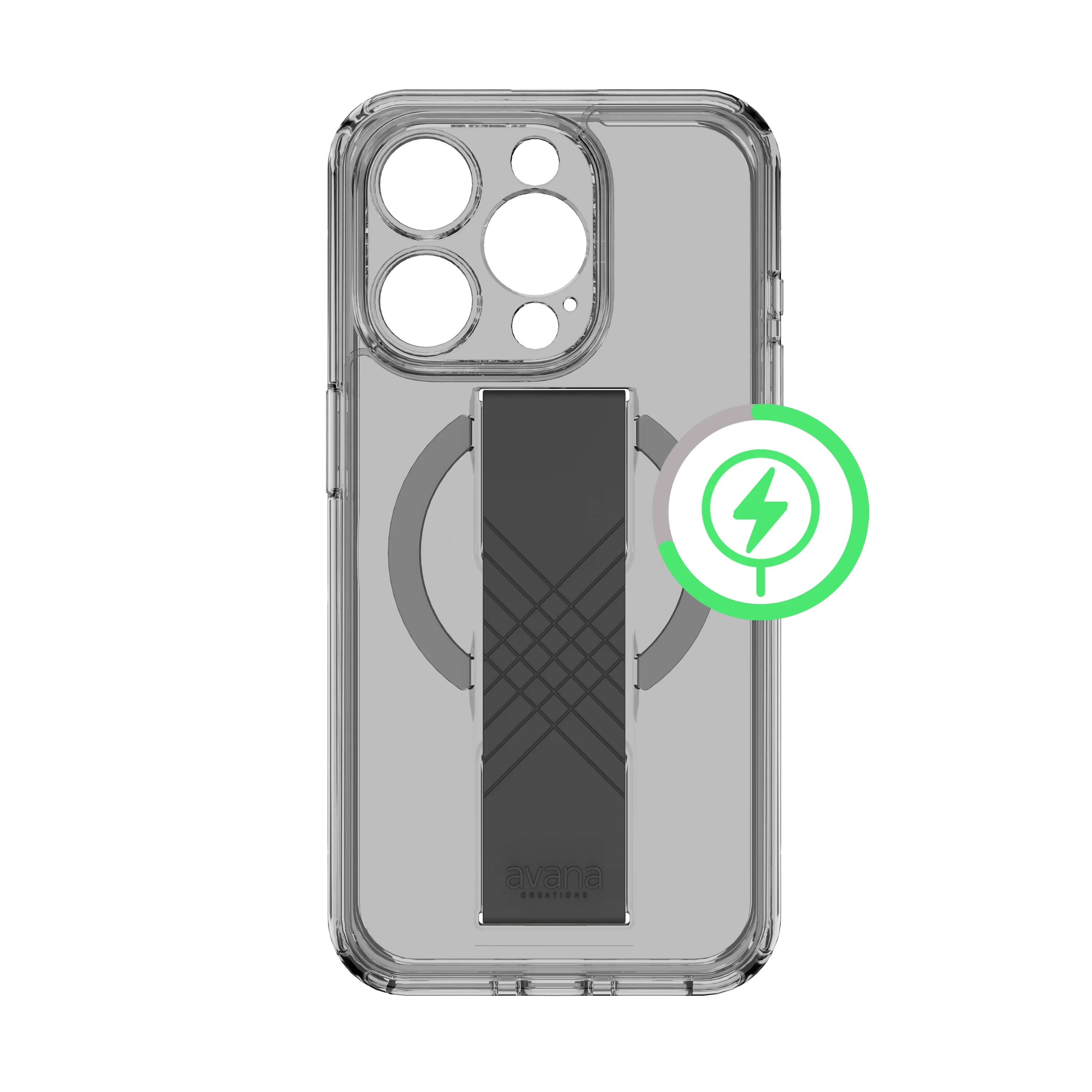 Itskins Avana Grip-It iPhone 14 Pro Max Magsafe Cover - Black - Tashqila Itskins Avana Grip-It iPhone 14 Pro Max Magsafe Cover - Black - Tashqila